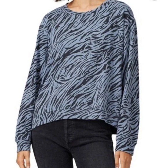 Sundry zebra print pullover sweatshirt - Picture 2 of 5